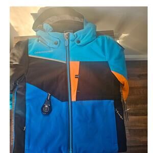 Obermeyer Kids Altair Jacket Size 2T Blue Orange Black NWT